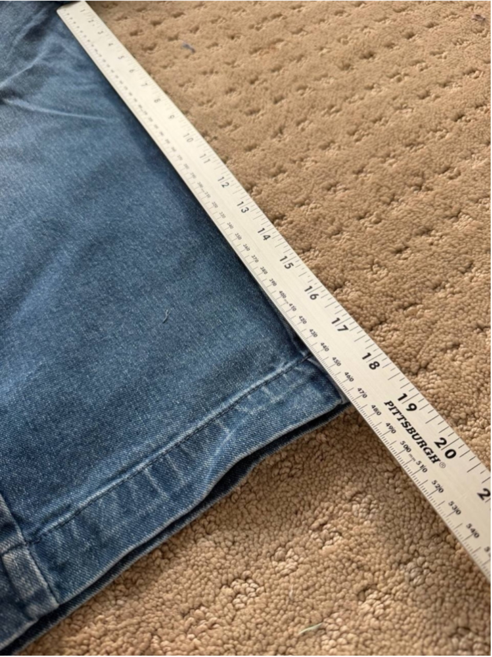 Flamingals Barrel Leg Mid Waist Capri Jeans for Women Wash Pocket Side Cargo 2XL - Picture 6 of 7